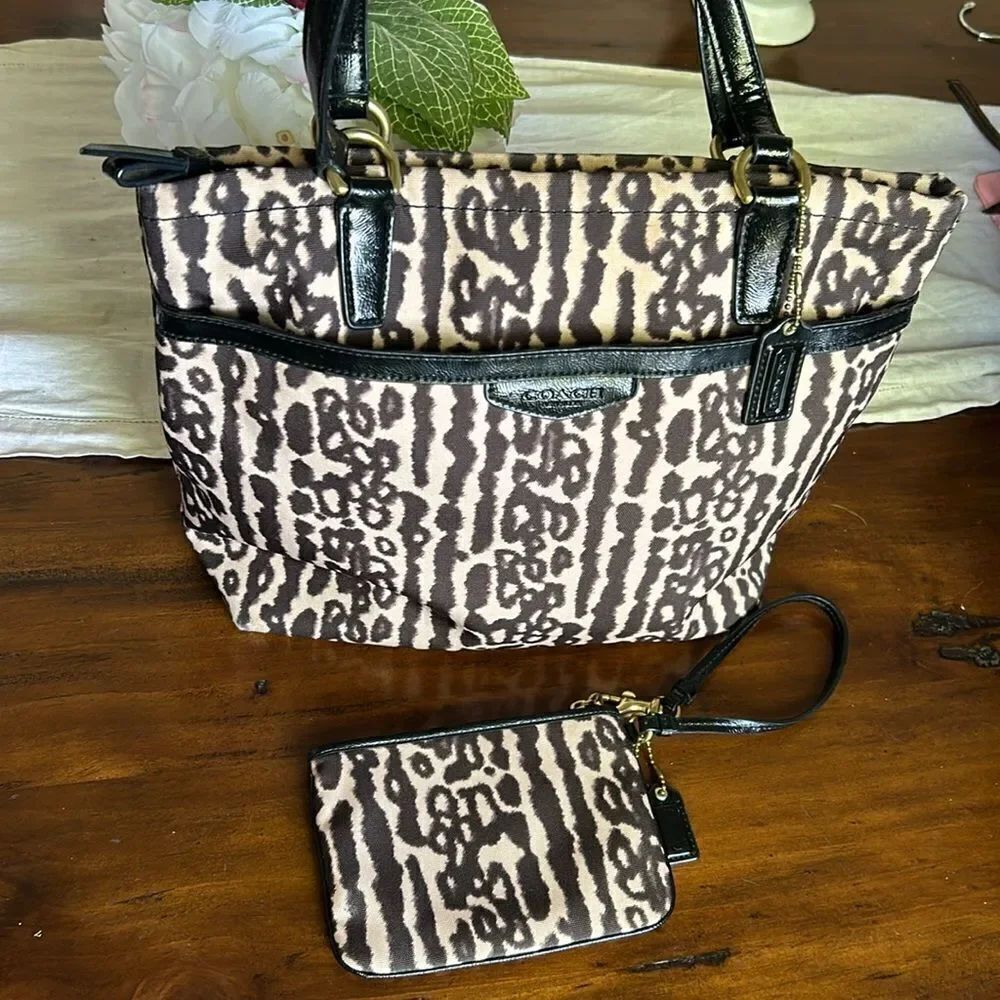 Coach bag and matching wristlet cute bundle
